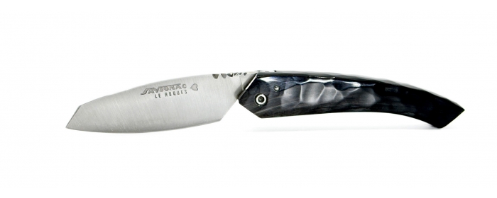 L'ariégeois folding knife with black horn handle